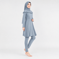 Burkini Personnalisé pour Femme Musulmane, Tenue de Sport Modeste, Maillot de Bain et Vêtements de Plage, Tissu Séchage Rapide Certifié Oeko-Tex 100