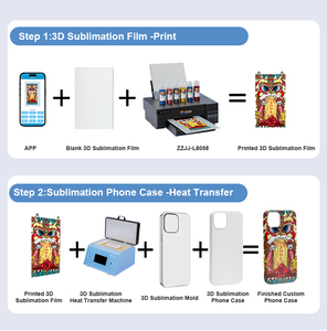 3D Sublimation Phone Case Printing Machine Kit Vacuum Heat Press for iPhone Samsung <strong>Custom</strong> Case <strong>Maker</strong> With Molds and Films - Product Image 2