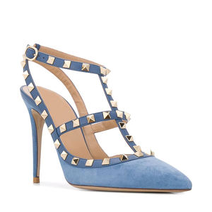 Sandali Estivi da Donna con <span class=keywords><strong>Tacco</strong></span> Alto, Stile Classico con Borchie e Rivetti, Design Personalizzabile con Logo - Product Image 2