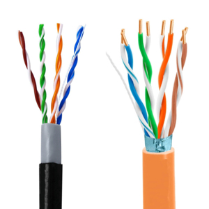 Nhà cung cấp giá 24AWG Cat 5e 2 cặp 4PR 305m UTP SFTP FTP đồng CCA CAT5E cáp ngoài trời trong nhà LAN Cáp