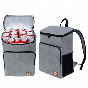 Nevera portátil de aluminio de gran capacidad de 20L para 36 latas de cerveza, cesta isotérmica para pícnic al aire libre, mochila nevera para almuerzo - Product Image 4