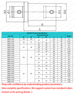 Lbk giảm tốc Thanh mở rộng thanh nhàm chán giữ mở rộng micromet có thể điều chỉnh cho đầu nhàm chán tốt với thanh đường kính khác nhau - Product Image 6