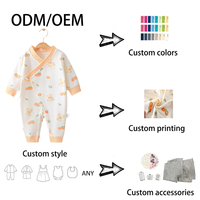 Combinaison pour bébé nouveau-né unisexe, imprimé cartoon, coton interlock, 100% coton, toute saison, décontractée, douce, légère, respirante, boutons pression