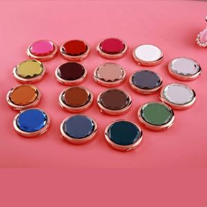 Custom Wedding Gift Ladies Portable <b>Crystal</b> Makeup <b>Mirror</b> Pocket Double-sided Folding <b>Mirror</b> - Product Image 3