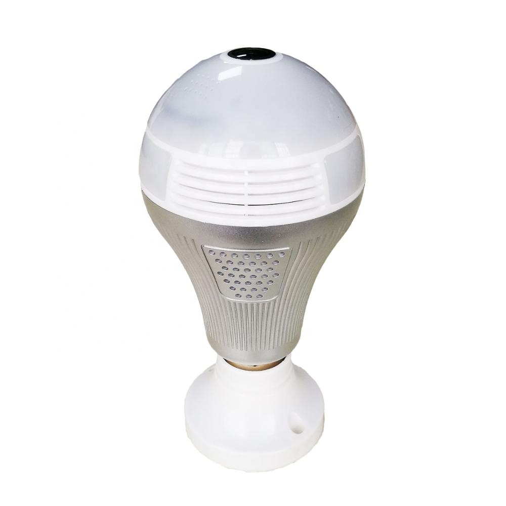 Maison de sécurité 3.0mp WIFI Ampoule 360 degrés Panoramique VR Caméra DE VIDÉOSURVEILLANCE