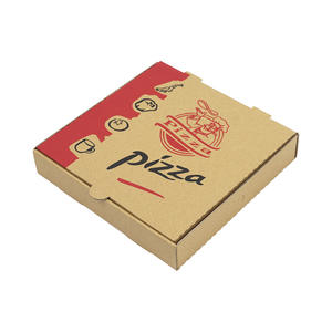 Cajas de Pizza para Regalo al por Mayor, Biodegradables, Creativas, Portátiles, Apilables, de Papel Kraft Impreso, para Empacar Alimentos - Product Image 1