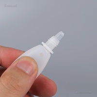 Botella con Gotero Ovalada Plana de PP de 4 ml de Ecannal, Cuerpo Delgado de 13 mm para Envío en Buzones de Paquetería, Punta de Gotero de PE de Precisión
