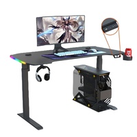 Beisijie prix de gros bonne qualité table de jeu réglable durable pour PC Gamer utilisé tables de jeu haut noir avec rvb