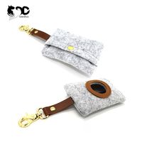 Oem Odm Vilt Doek Pet Dog Treat Training Kak Bag Holder Carrier Dispenser Voor Leash Black Afval Tas