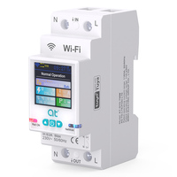 Disjoncteur intelligent WiFi 63A avec écran LCD couleur HD, statistiques de consommation d'énergie, relais, minuterie, compatible Tuya Smart Life et Google Home