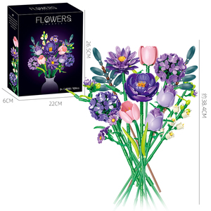 Flower Bouquet Building <b>Kit</b>,624 Pcs Adjustable Stem Petal Botanical Collection, <b>DIY</b> Home Decor Gift for Adults Teens, - Product Image 6