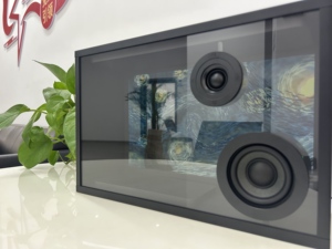 Altavoz LED Transparente de 15.6 Pulgadas con Micrófono Incorporado <span class=keywords><strong>para</strong></span> Fiestas y Uso en Exteriores con Letras Flotantes - Product Image 1