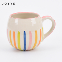Tasse à café en céramique Joyye, accessoires de cuisine, porcelaine blanche brillante, poignée, 500ml, pour la maison