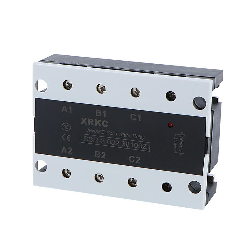 XRKC 3Phase Solid-state Relay DC Control AC 60A/80A/100A SSR-3 032 High-power Industrial-grade Module 3-32VDC AC380C CE CCC 1NO
