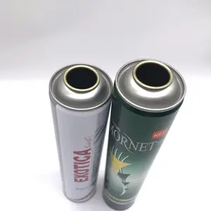 Semprotan bodi aluminium manual kaleng timah aerosol logam dengan mesin pengisi penyemprot kunci dengan oygen