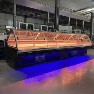 Vitrina de <span class=keywords><strong>delicatessen</strong></span> de arco ancho con iluminación LED-Solución de refrigeración de panadería comercial y aperitivos - Product Image 4