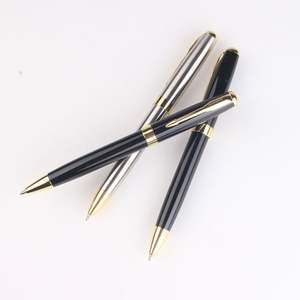 Stylo en acier argenté doré - Product Image 4