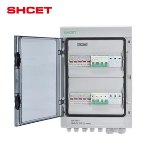Chine IP66 2 In 1 Out 2 Strings DC Solar PV Combiner Box For Solar