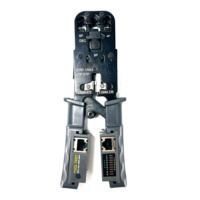 Outil de test de câble réseau manuel RJ11/RJ12/RJ45 pour câbles 8p/6p avec testeur, en acier, pour bricolage, métrique, OEM, de type usine