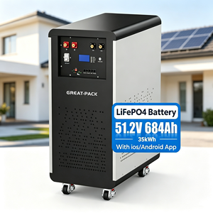 แบตเตอรี่โซลาร์ 51.2V 684Ah 35kWh แบบตั้งพื้นสำหรับเก็บพลังงานภายในบ้าน พร้อม CAN/RS485 - Product Image 1