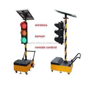 한 측 mobile 휴대용 solar powered traffic 등 와 IP65 crossroad 보행자 경고 traffic signal 빛 controller