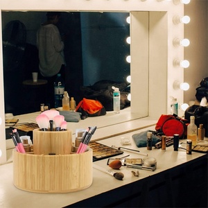 Bsci Nhà Máy Tre Bút Caddy Xoay Bút Chì Chủ Đánh Dấu Sơn Văn Phòng Nguồn Cung Cấp Tổ Chức Trang Điểm Máy Tính Để Bàn Lưu Trữ - Product Image 6