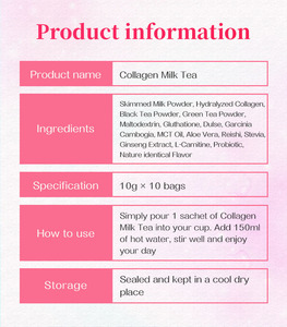 Té de Leche con Colágeno Wins Town, Suplemento de Belleza en Polvo Instantáneo, Blanqueador de Piel, Brillo, Adelgazante, Múltiples Nutrientes - Product Image 6