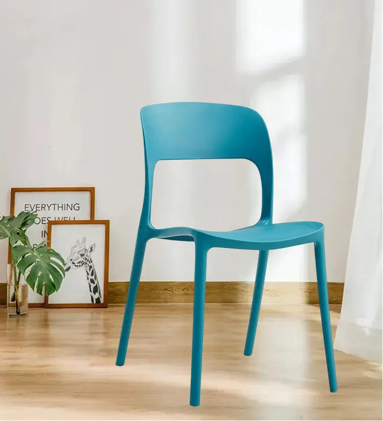 High Quality Minimalist Sturdy Durable Nordic Design Home Furniture Colorful Restaurant Plastic Dining Chair