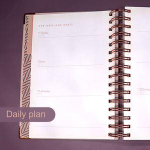 Joytop – Agenda hebdomadaire et mensuel à couverture rigide, Agenda à reliure spirale personnalisé, carnet d'objectifs, Journal <span class=keywords><strong>2023</strong></span> - Product Image 6