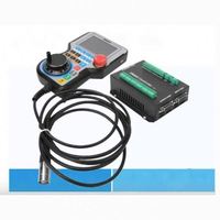ANDUUK CNC DM800 3/4/5 Axis Pantalla de 3,8 pulgadas Plus Botón de parada de emergencia Compatible con controlador de mango de código G Sistema de control de movimiento