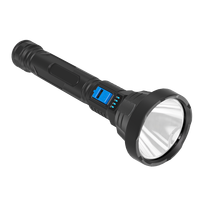 Lampe de poche LED tactique rechargeable par USB avec lampe portable d'extérieur super lumineuse Torche étanche IPX5 Chasse domestique en plein air