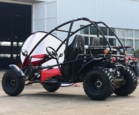 Buggy tout-terrain 150CC 200CC à essence avec pédale d'accélérateur, karting professionnel avec transmission par chaîne
