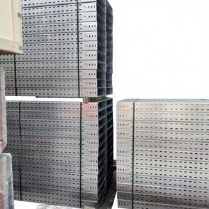 Canaux de câbles en acier galvanisé perforé ignifuge et poreux, revêtu de poudre - Product Image 1