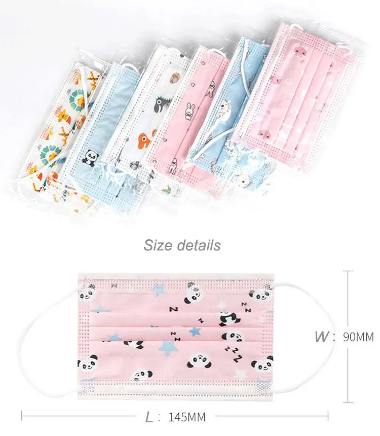 Valve Rainbow Designer Shield Painted Kid Cotton With Design Anime Aroma Sticker For Lanyard Strap Disposable Medical Face Mask