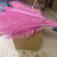High End künstliche rosa Palme 2,5 m 3m PE Pink Kokosnuss baum Seide Blätter Baum Pflanze für Outdoor Wedding Mall Beach Decor