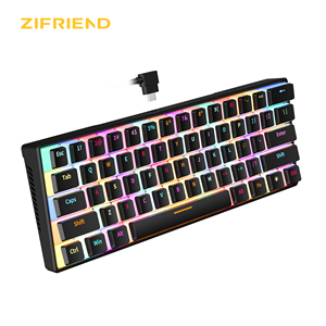 Nuevo Teclado Mecánico para Juegos RGB USB con Cable al 60%, Mini Teclado Mecánico Blanco con Función Anti-Ghosting, Plug and Play - Product Image 4