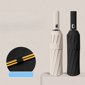 Automatic High-Quality 24 Ribs Storm <b>Windproof</b> Rain Wholesale Folding Uv Luxury <b>Umbrella</b> With Logo Printing - Product Image 6