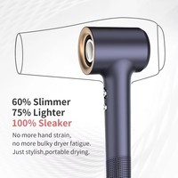 Sèche-cheveux multifonction 2 en 1 de haute qualité 110000 tr/min Bldc température constante style sèche-cheveux sans feuilles à ions négatifs