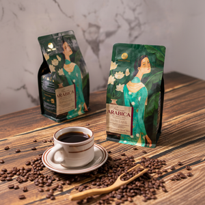 OEM ODM productor de café vietnamita de la granja a la taza tostado Robusta Arábica mezcla de granos de café - Product Image 1