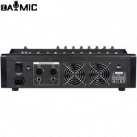AOSHEN Mixeur audio multifonctionnel 8 canaux avec égaliseur paramétrique DSP intégré 16 effets et USB pour 2x300W 8ohm en métal