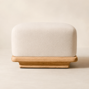 Muebles de Jardín Modernos, Duraderos y Portátiles, Base de Madera Sólida, Estructura de Ratán, Cojines Cómodos, Forma Cuadrada, Otomana de Teca - Product Image 2