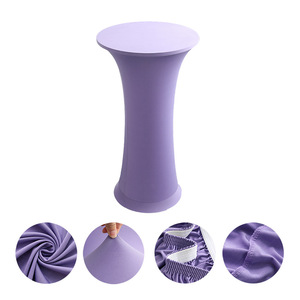 Tovaglia Elasticizzata in Spandex per Tavolo <span class=keywords><strong>da</strong></span> Cocktail, Copritavolo Rotondo Elasticizzato per Bar e Matrimoni - Product Image 5
