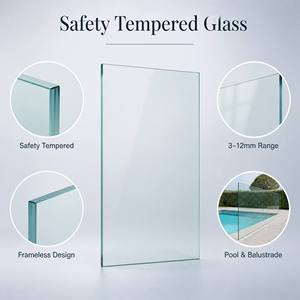 Pannelli in Vetro Temperato di Sicurezza Senza Telaio Europei da 3-12mm per Balaustre e Progetti Piscina - Product Image 4