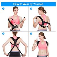 Corrector de Postura Ajustable para Alivio del Dolor, Soporte de Espalda Ajustable OEM