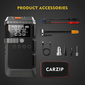 CARZIP OEM 12V 12000mAh 150PSI 휴대용 에어 컴프레서 점프 스타터 타이어 인플레이터 오토바이/트럭 부스터 LED 라이트 비상용 - Product Image 5