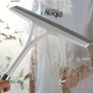 Nettoyeur de vitres de voiture en bois à jet d'eau, brosse de nettoyage de douche, raclette de salle de bain avec poignée en plastique - Product Image 1
