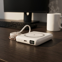 Batterie externe magnétique sans fil ultra-fine 5000 mAh avec cordon de chargement portable – Idéale pour offrir en souvenir