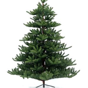 Árbol de Navidad Artificial Realista de Cuerpo Completo, Ramas de Pino Falsas de Color Verde Intenso, Luces LED, Base de Mesa con Energía Solar, Estilo Clásico - Product Image 4