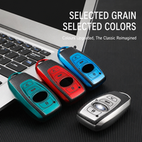 Housse de clé de voiture en TPU à grain de cuir pour Subaru Forester Crosstrek XV Legacy Outback Levorg Argent Bleu Rouge Vert