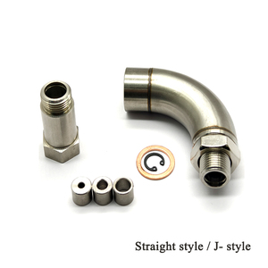 Conector de Extensión de Rosca J-Style M18x1.5, Soporte de Escape Ajustable, Conector de Rosca de Precisión CNC con 3 Inserciones para Flujo de Gas - Product Image 2
